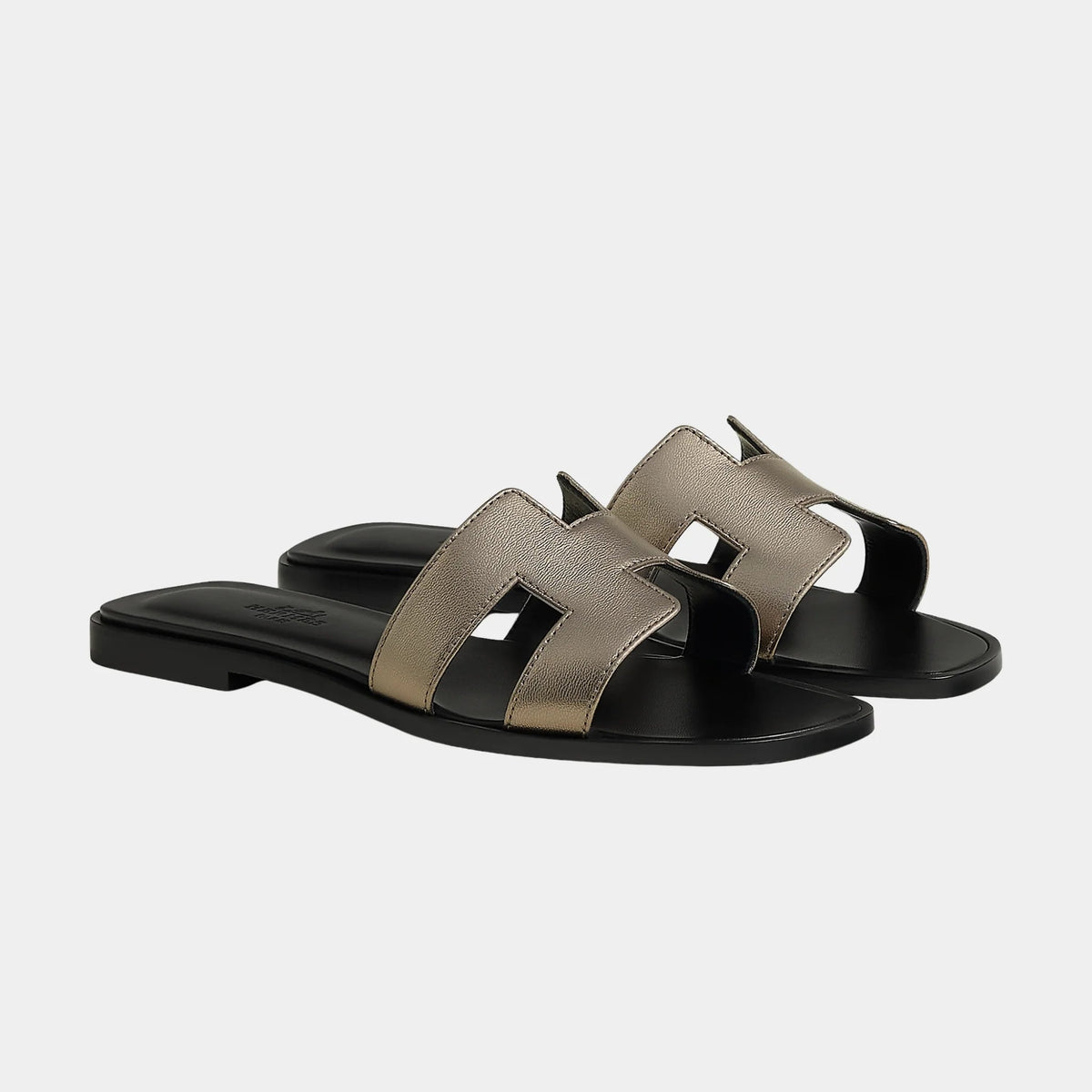 Oran Sandals in Metallic Goatskin