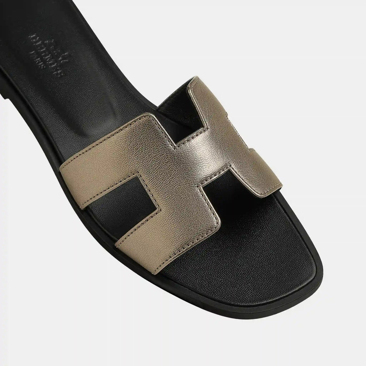 Oran Sandals in Metallic Goatskin