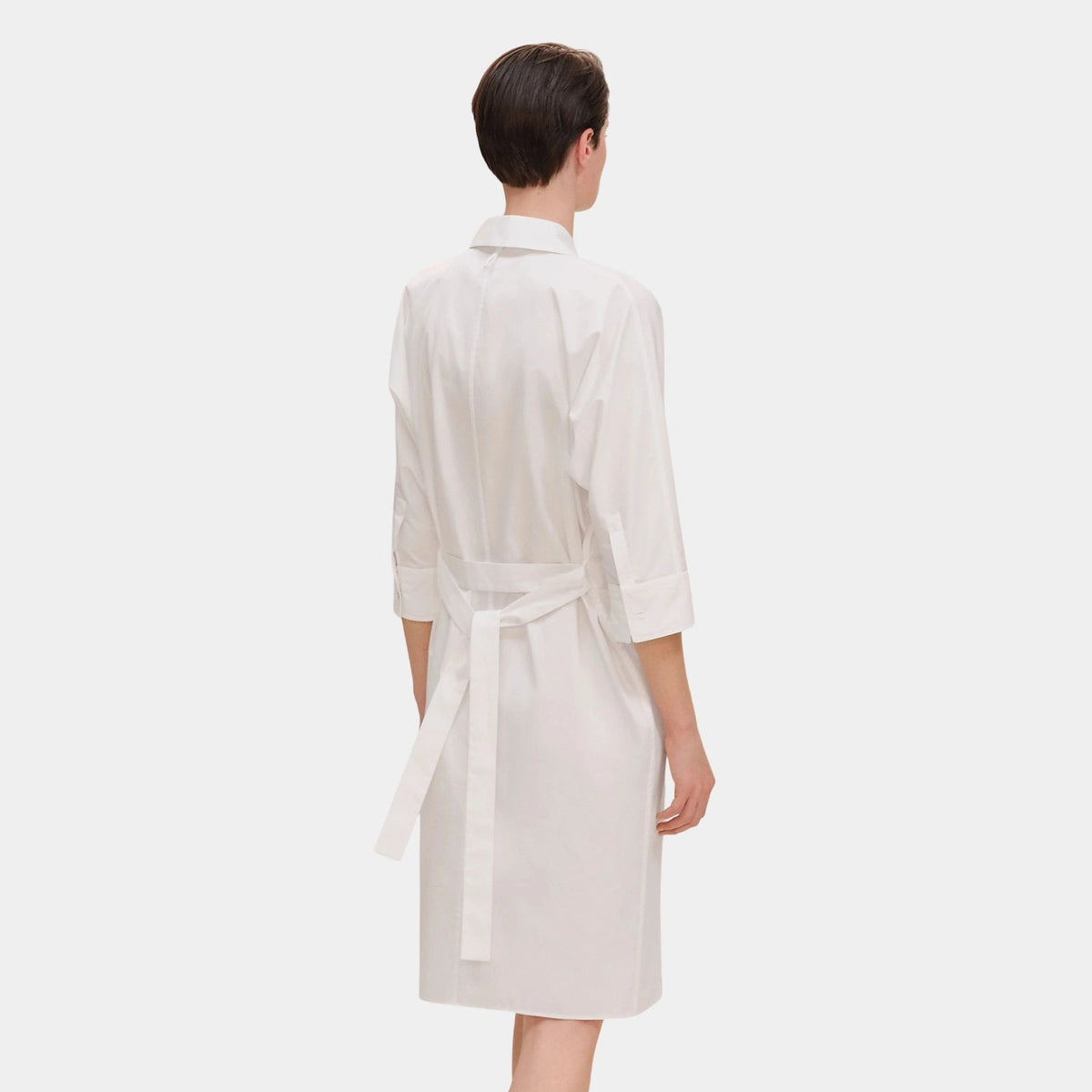 Shirt Dress in Cotton Twill