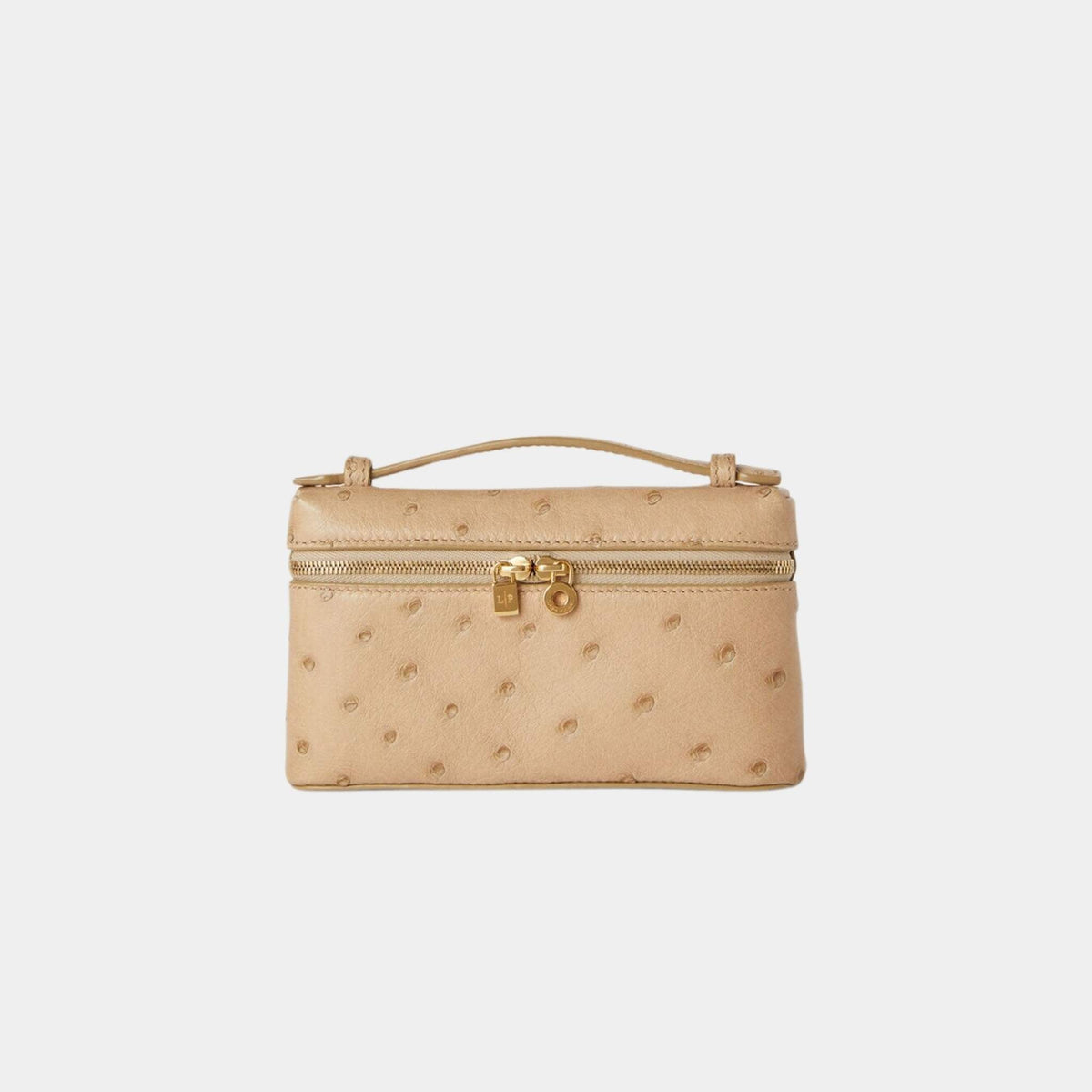 Extra Pocket Mini Pouch Ostrich Leather