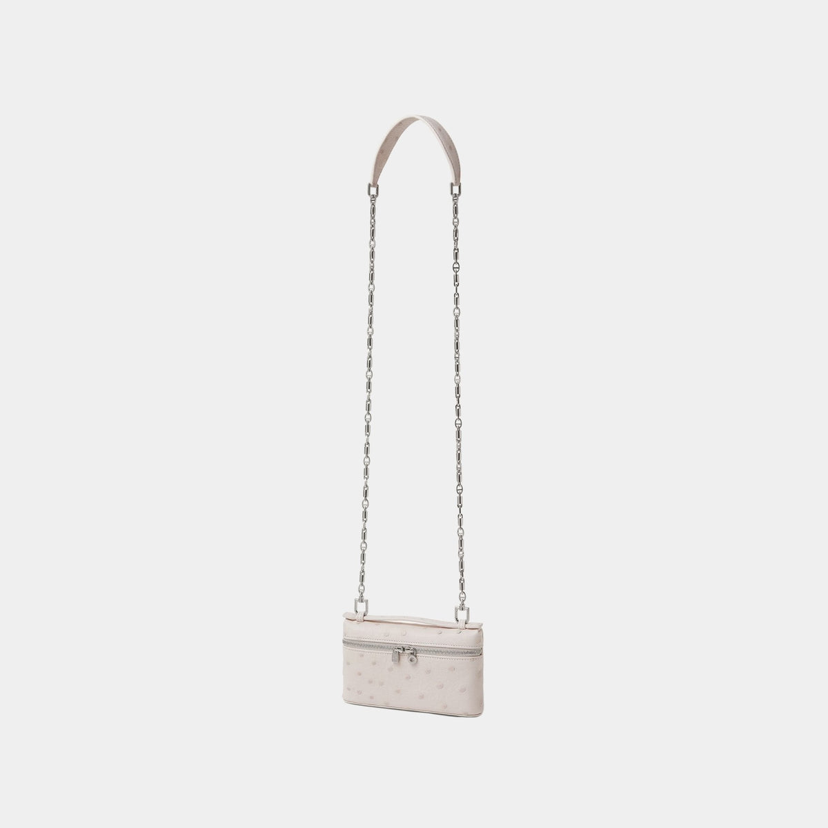 Extra Pocket Mini Pouch Ostrich Leather