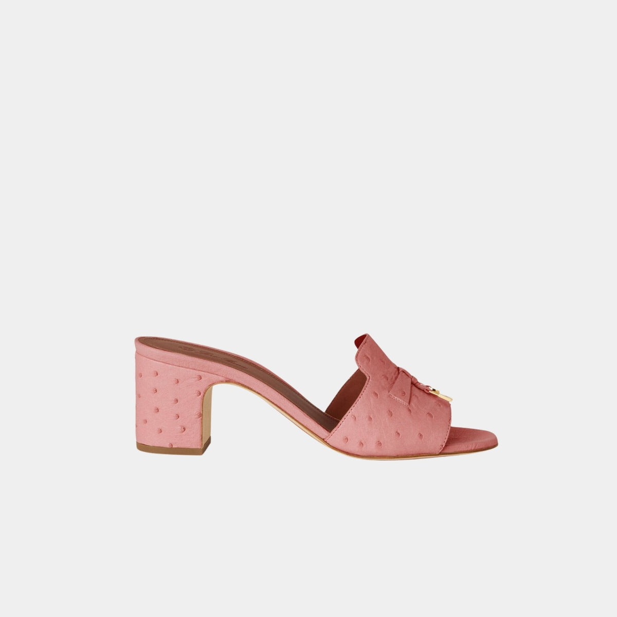 Summer Charms Heeled Sandal Ostrich Leather