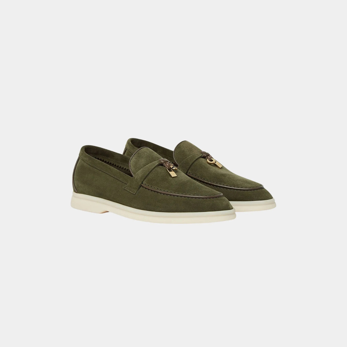 Summer Charms Walk Loafers In Suede Goatskin