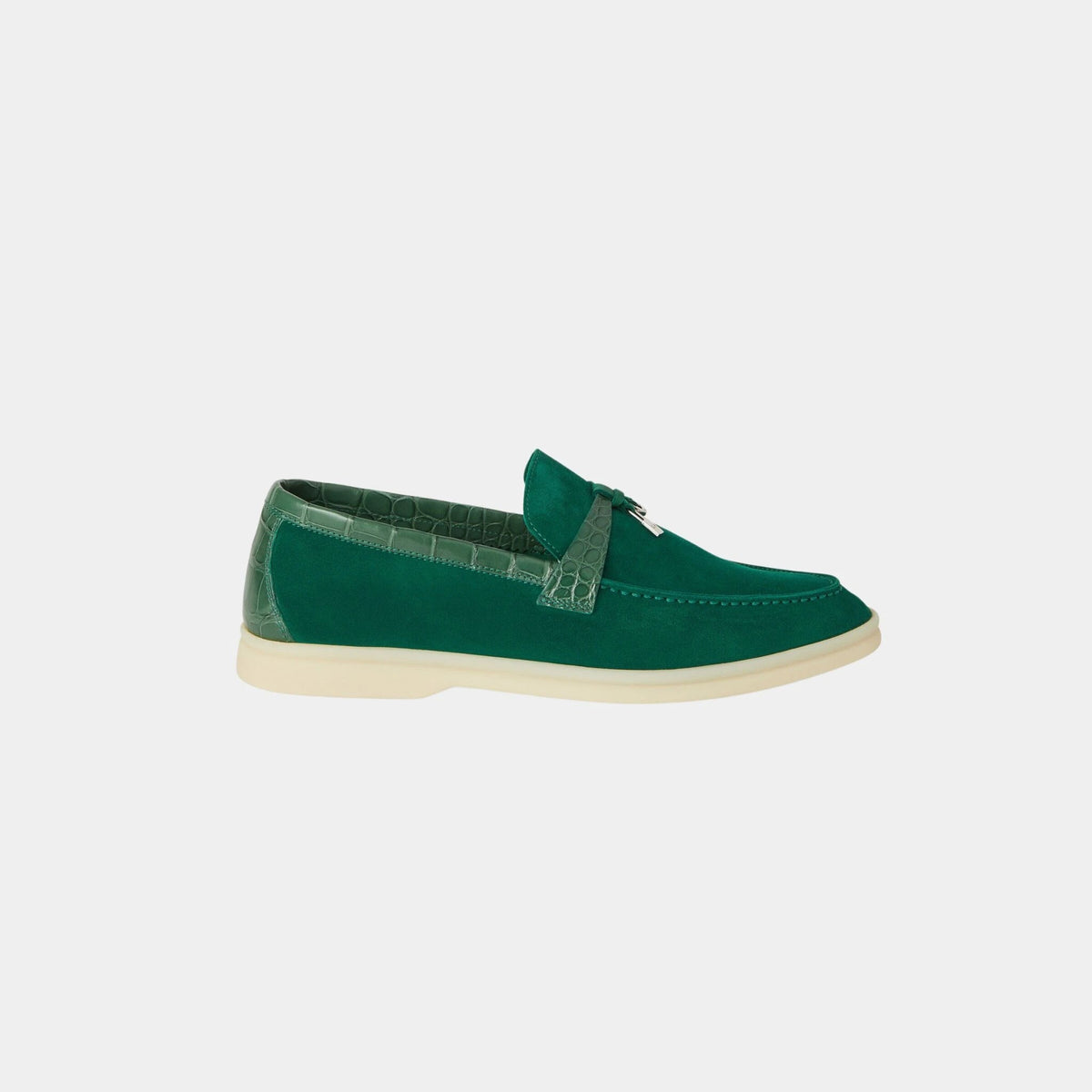 Summer Charms Walk Loafer Suede with Alligator Skin