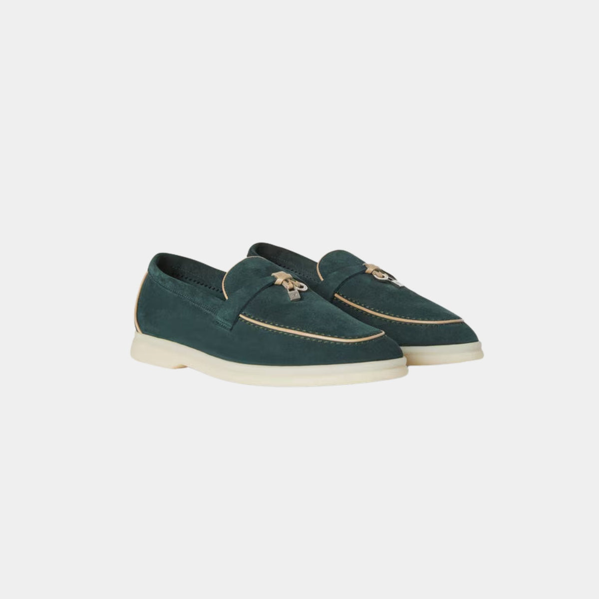 Summer Charms Walk Loafers In Suede Goatskin
