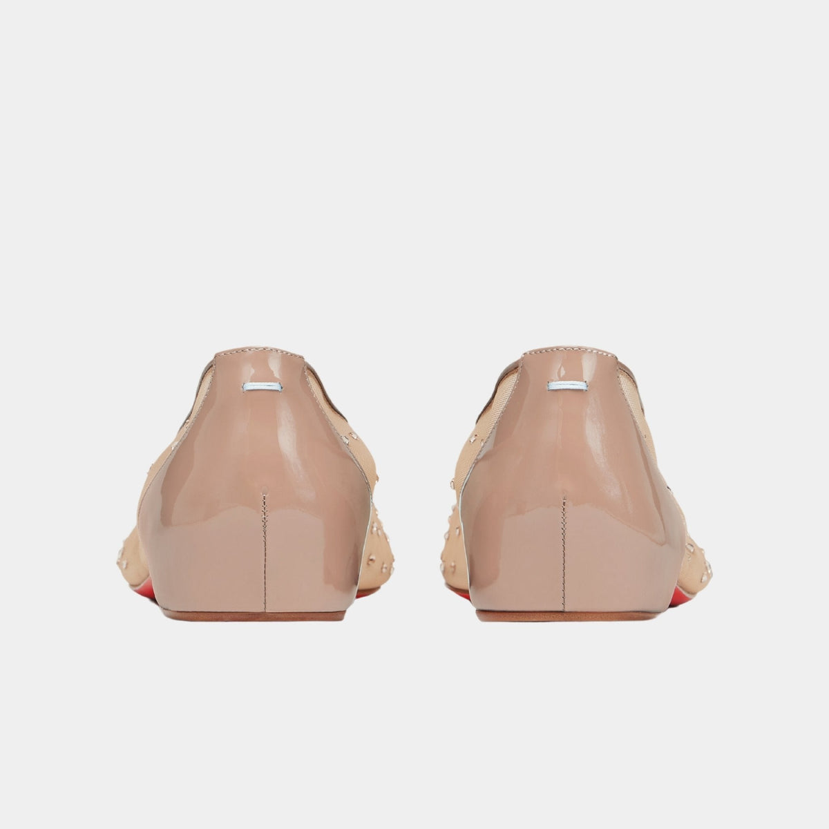 Marlougiela Strass Ballerinas Mesh and Calfskin