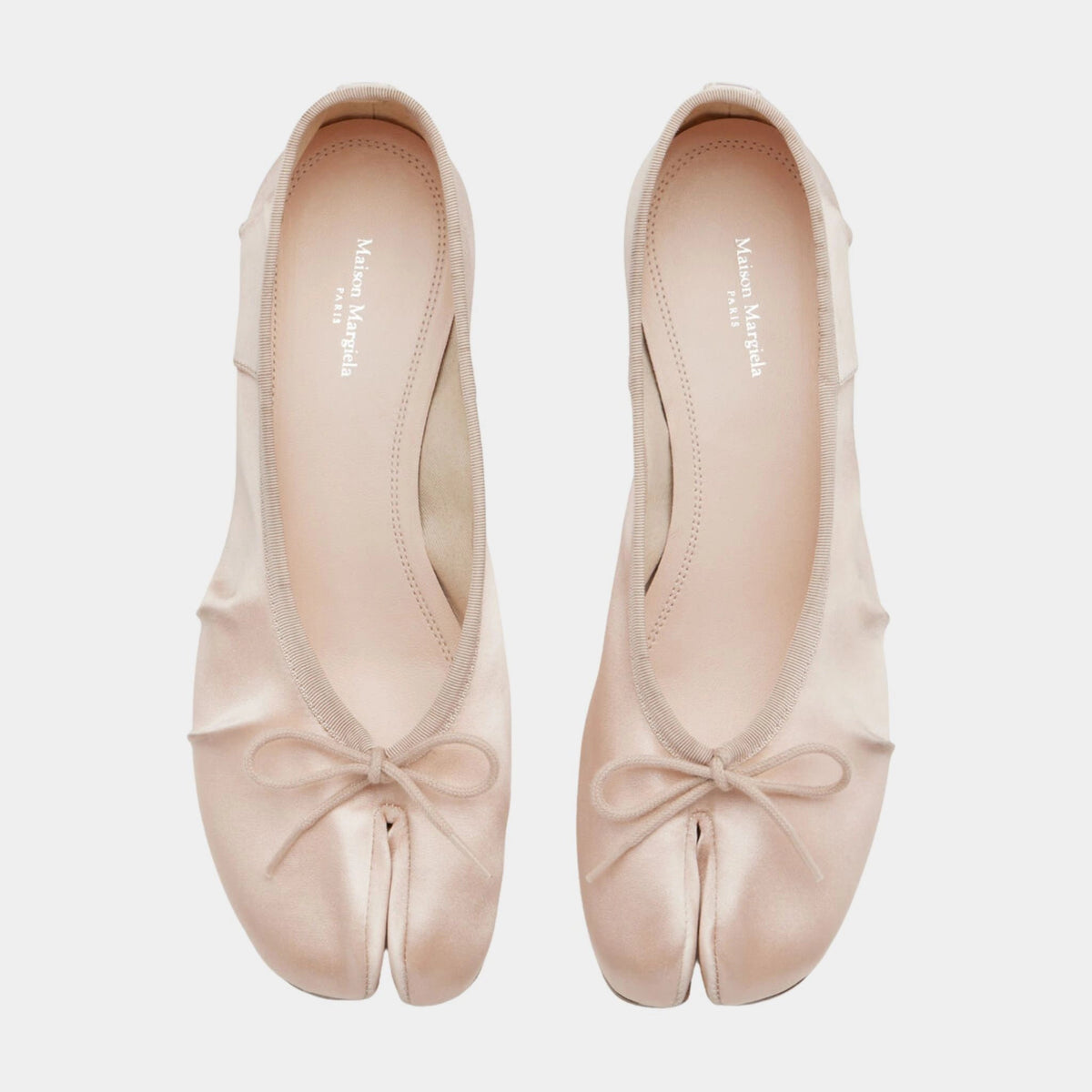 Satin Tabi Ballerina Heal Flats