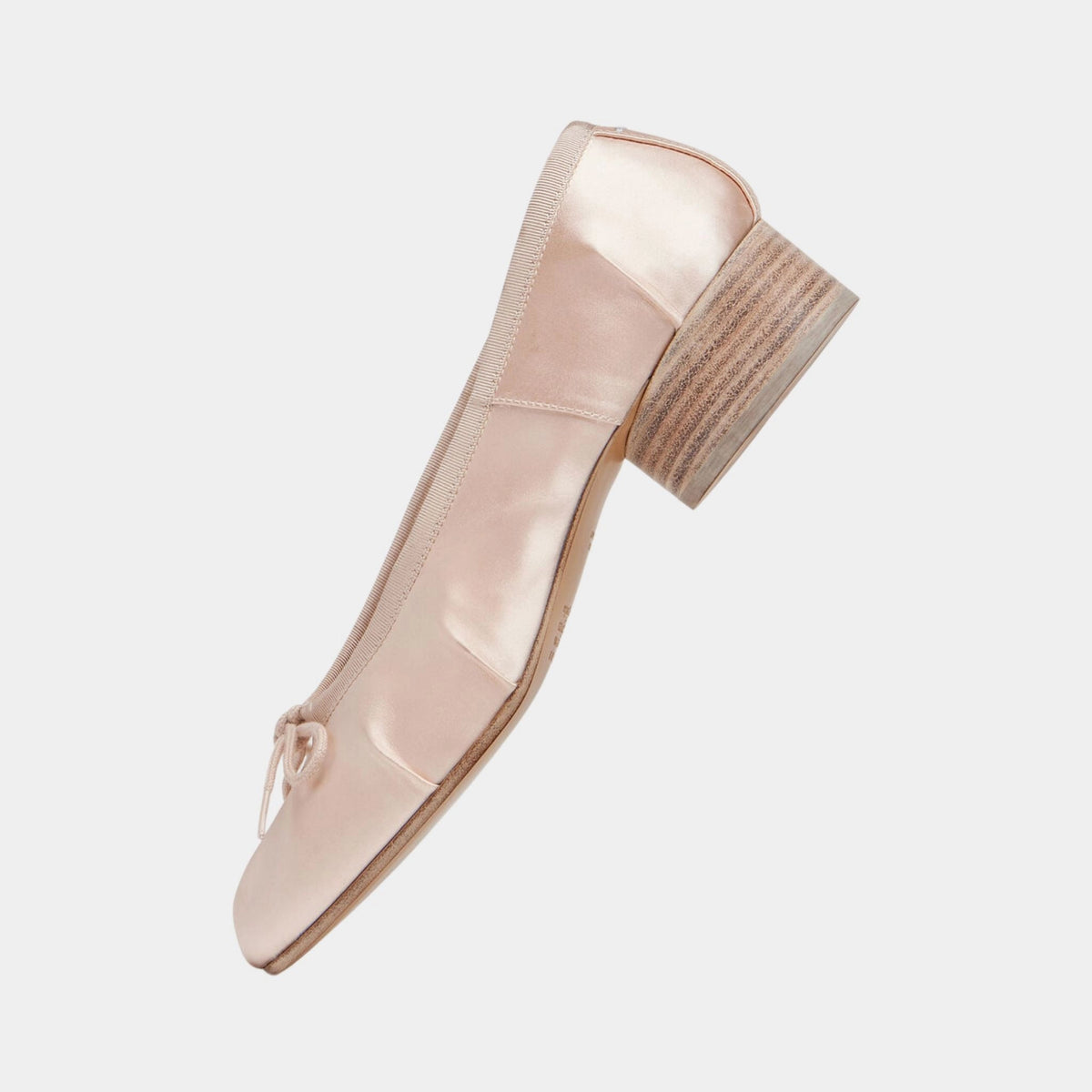 Satin Tabi Ballerina Heal Flats