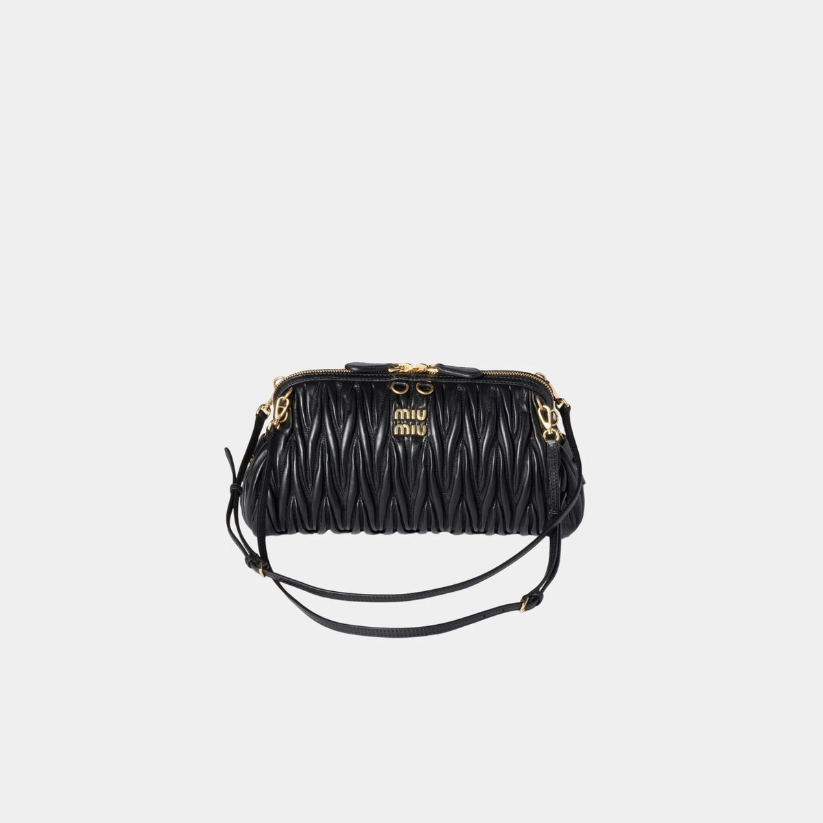 Matelassé Nappa Leather Clutch