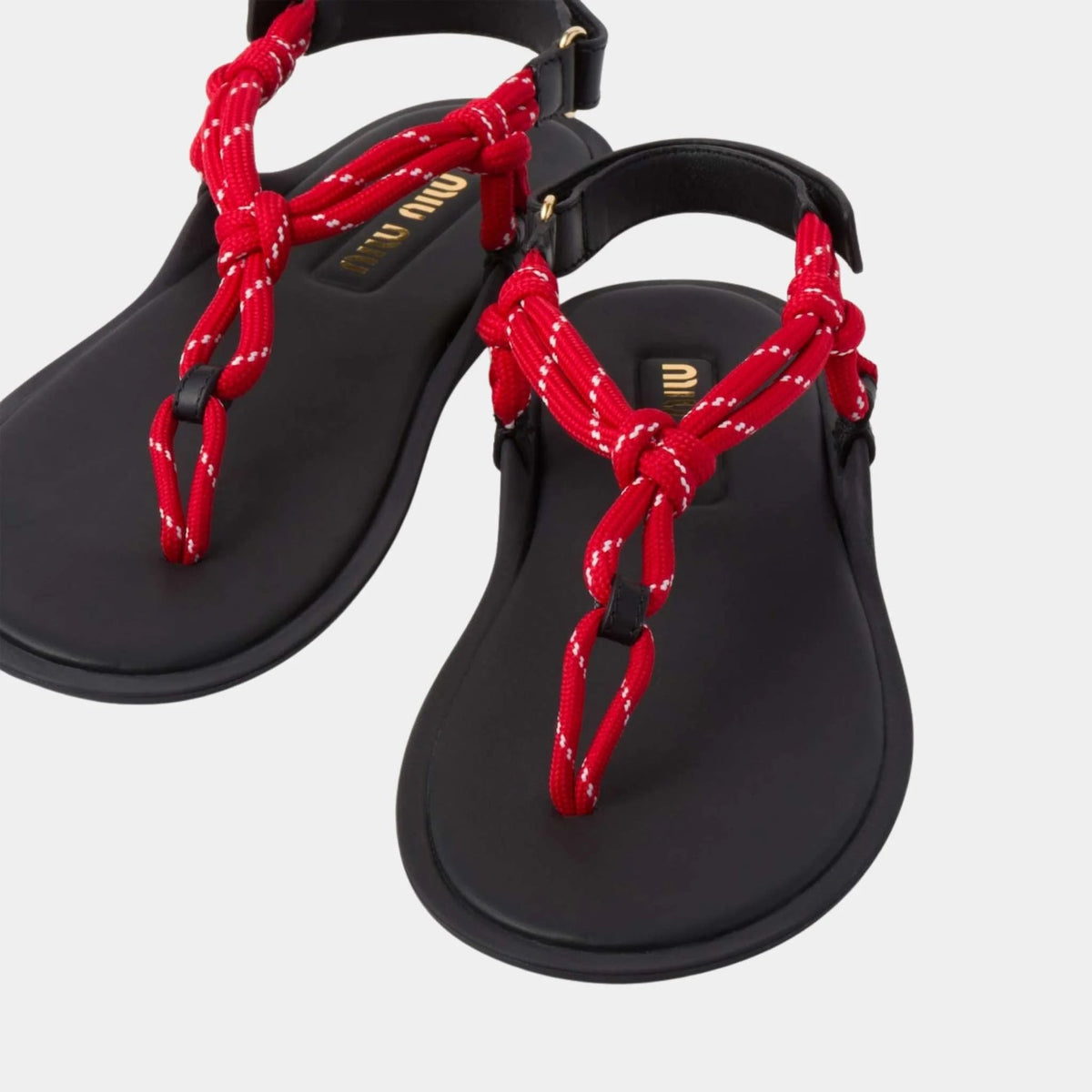 Riviere Cord and Leather Sandals
