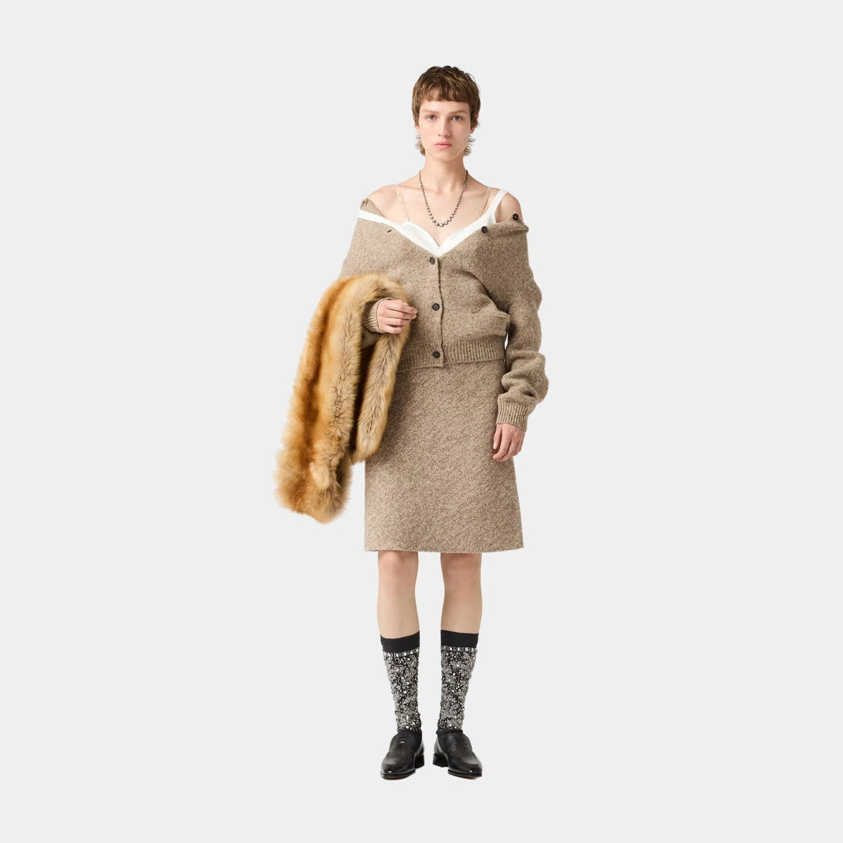 Wool Knit Cardigan
