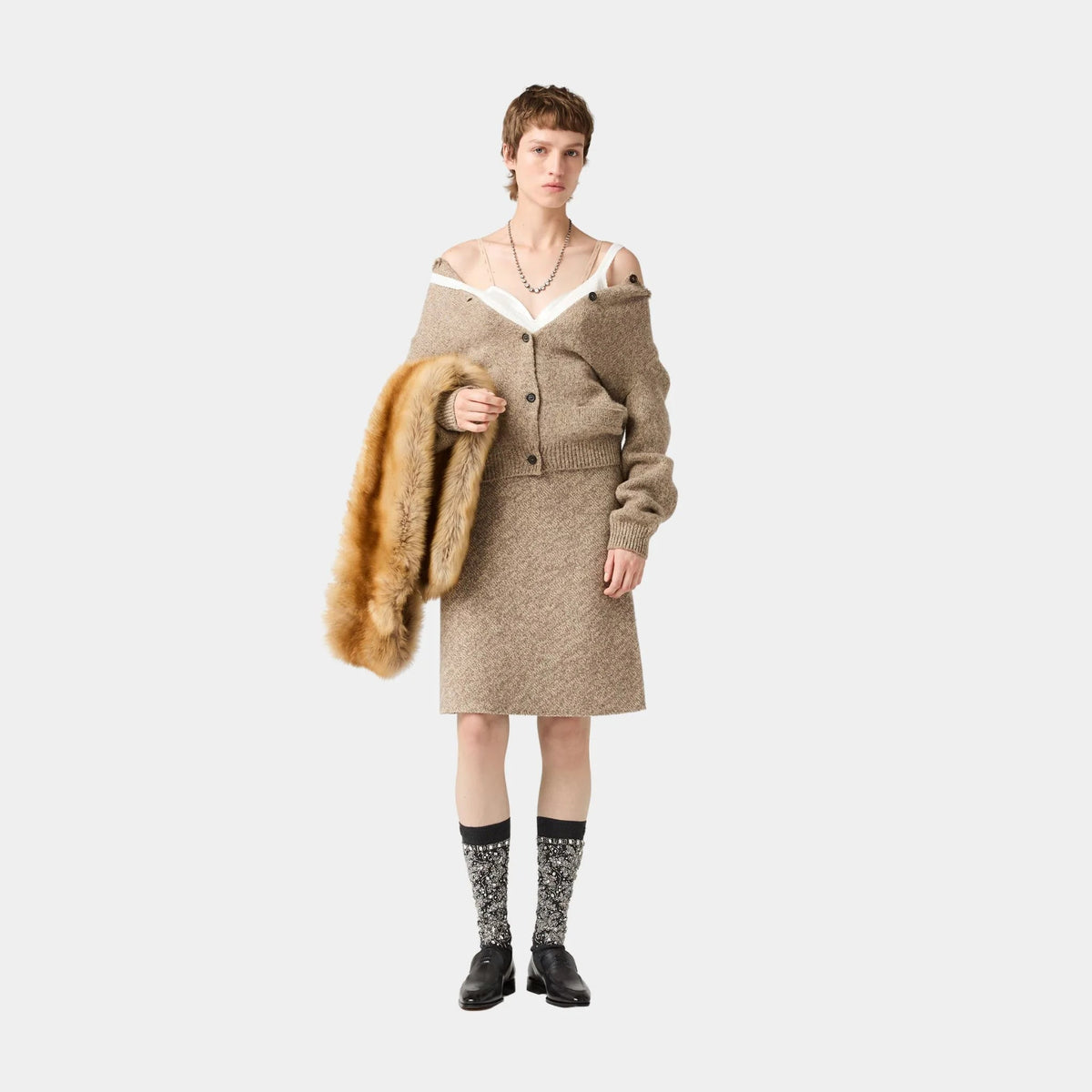 Wool Knit Skirt