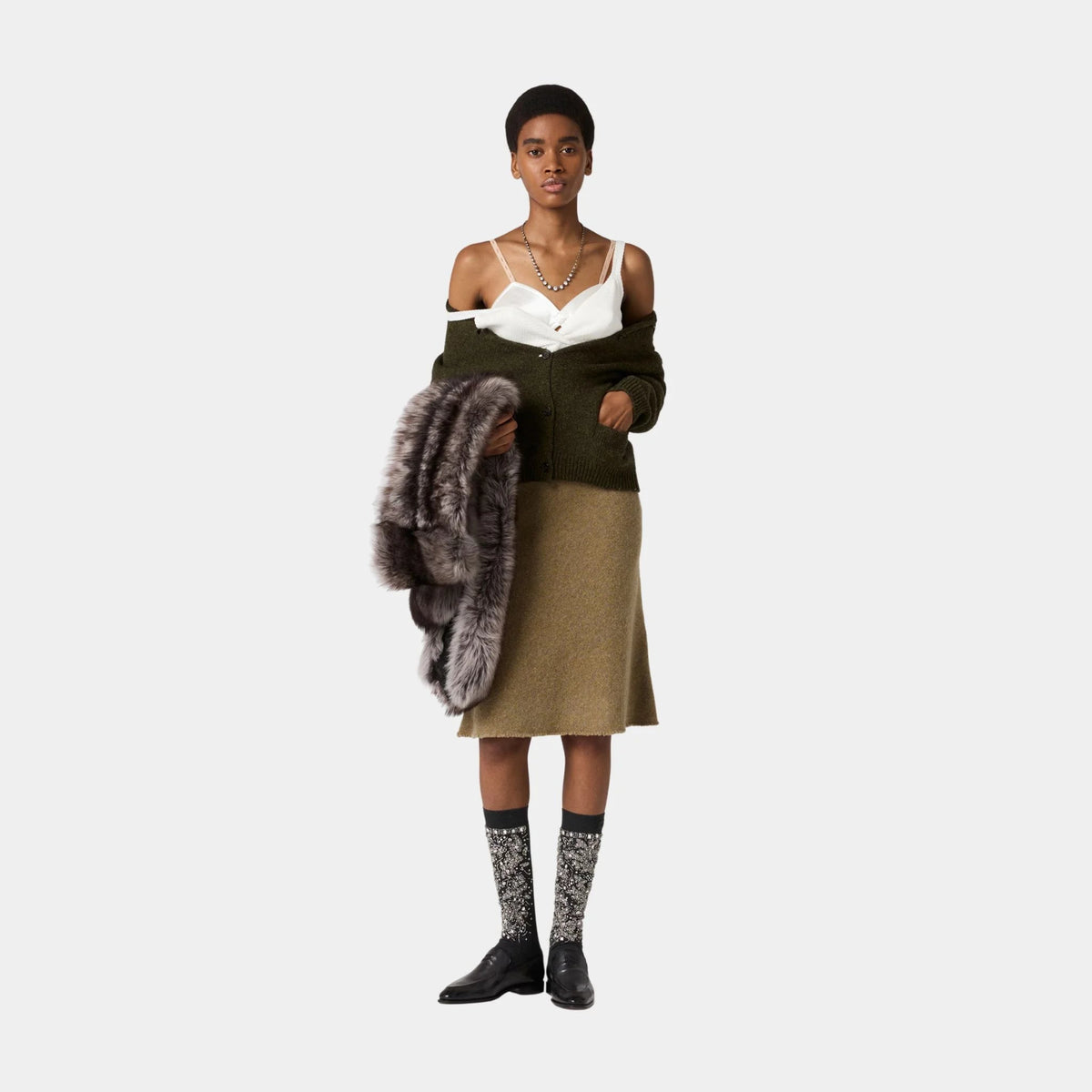 Wool Knit Skirt