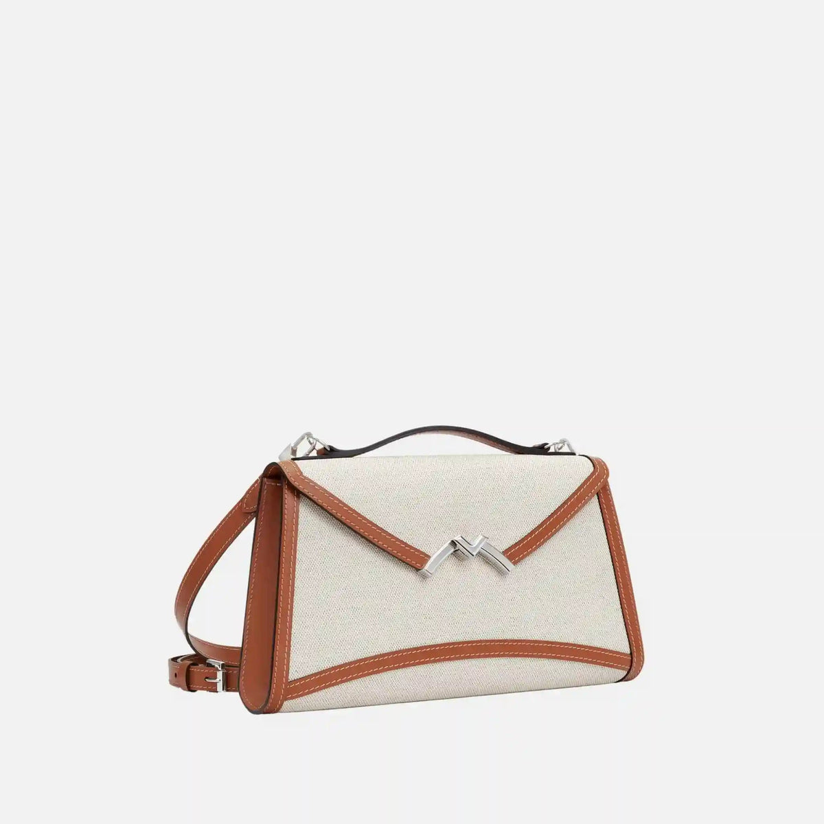 Gabrielle Clutch in Canvas and Leather