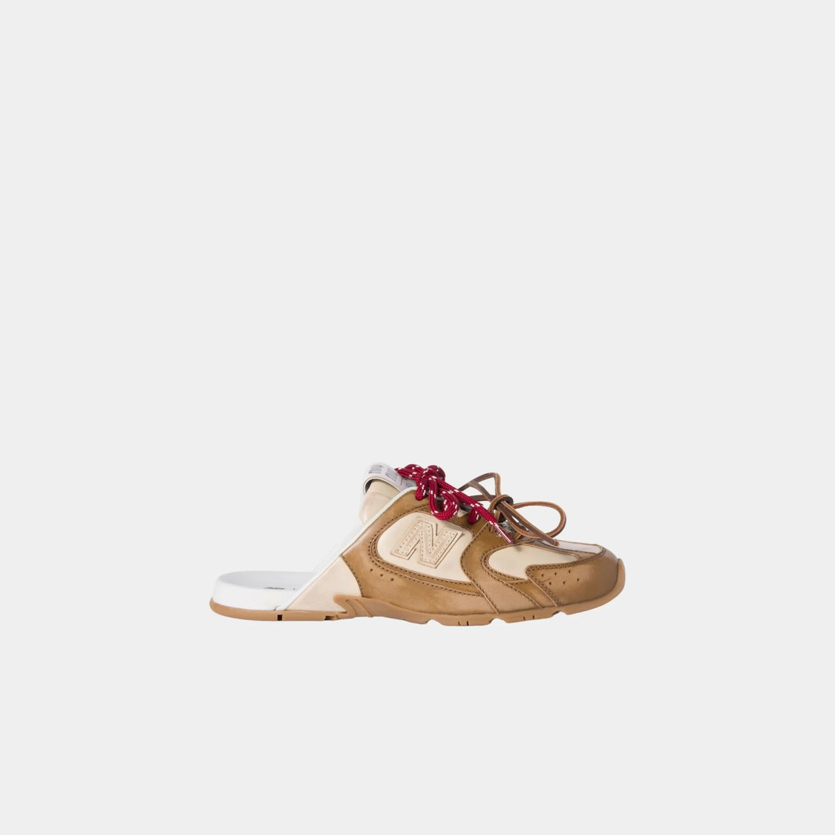 New Balance X Miu Miu 530 SL Deco Calf Leather Mules