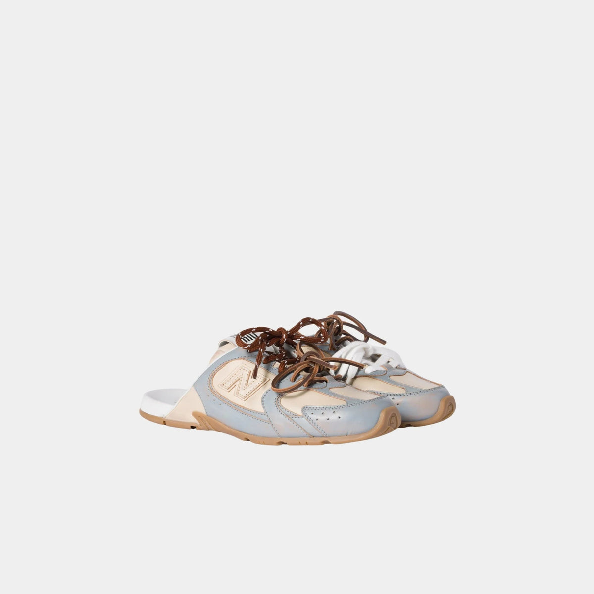 New Balance X Miu Miu 530 SL Deco Calf Leather Mules
