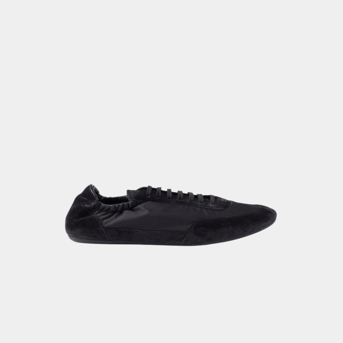 Collapse Re-Nylon And Suede Sneakers