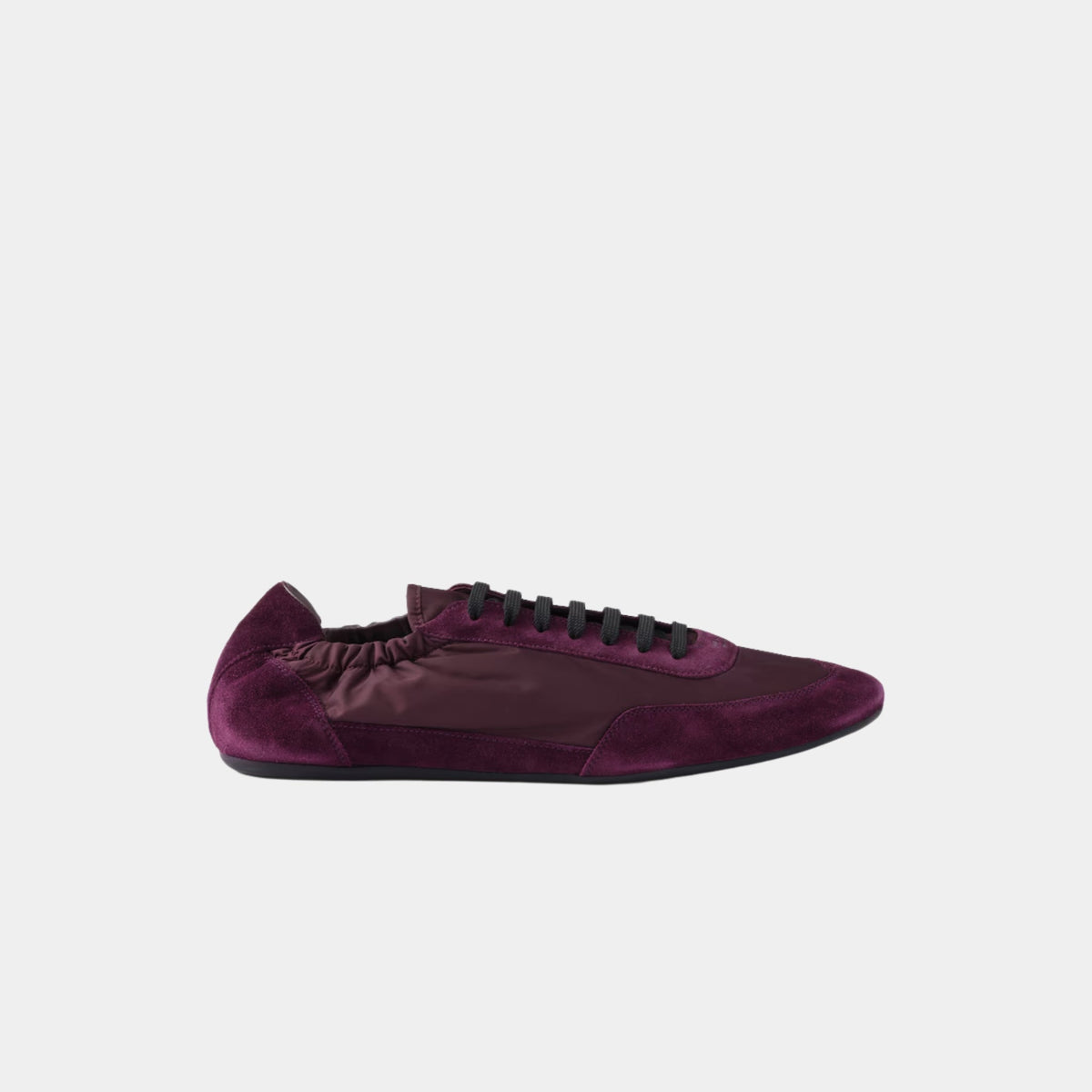 Collapse Re-Nylon And Suede Sneakers