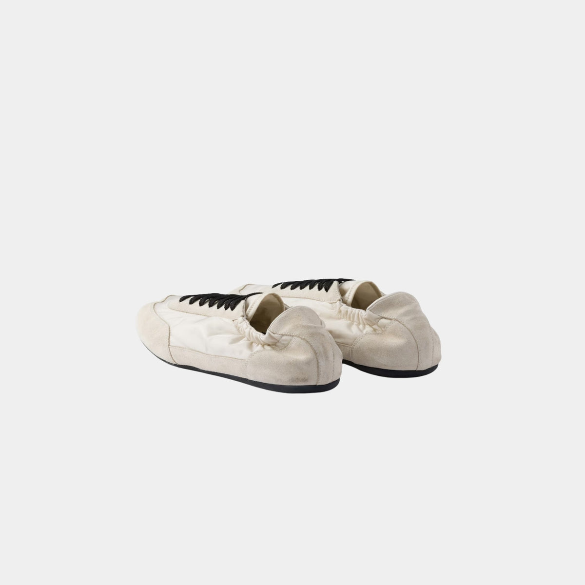 Collapse Re-Nylon And Suede Sneakers