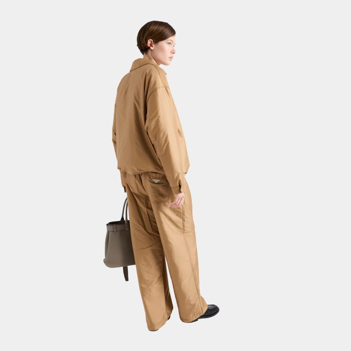 Lightweight Re-Nylon Wide Leg Pants