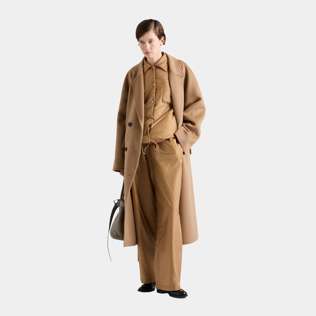 Lightweight Re-Nylon Wide Leg Pants