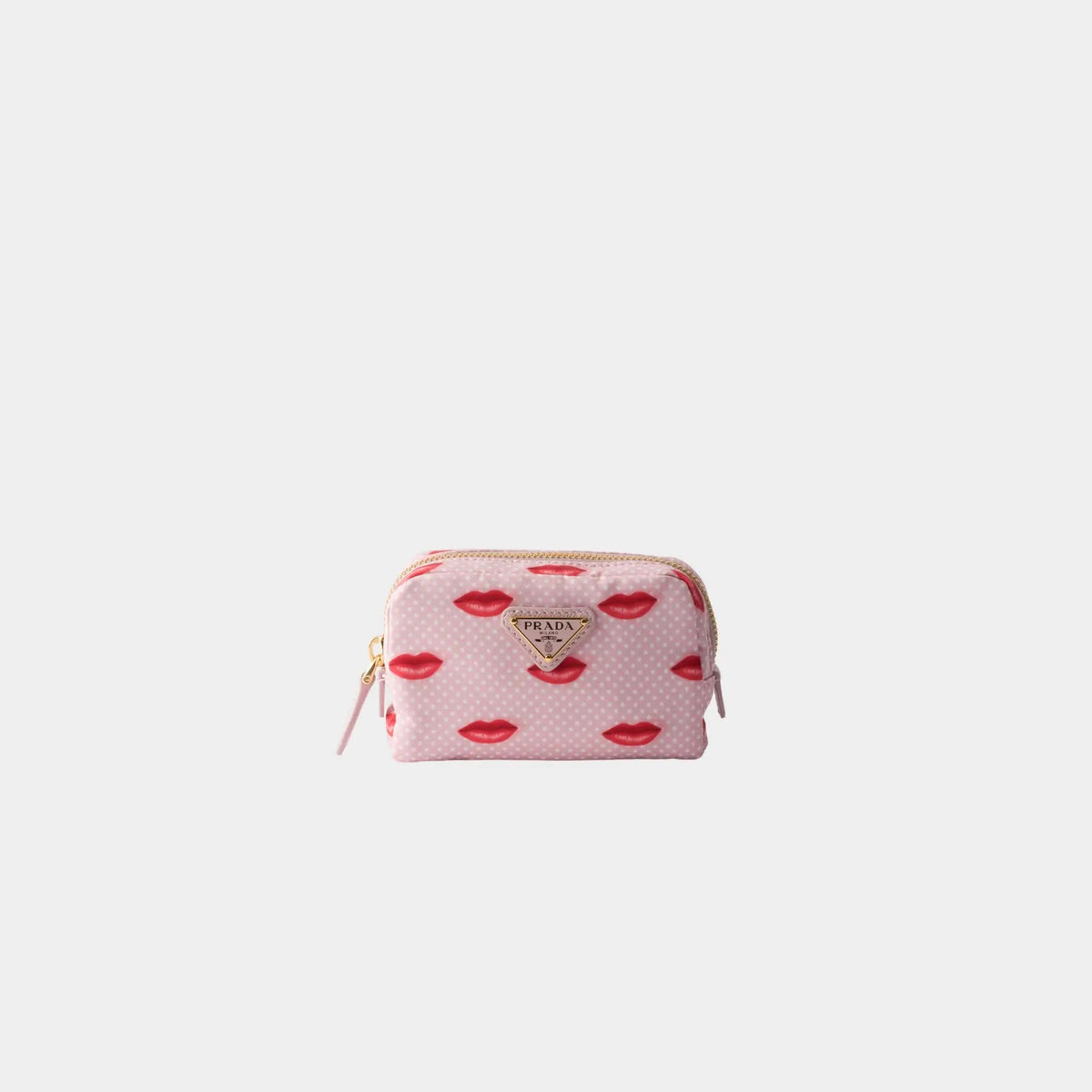 Lipstick Printed Re-Nylon pouch