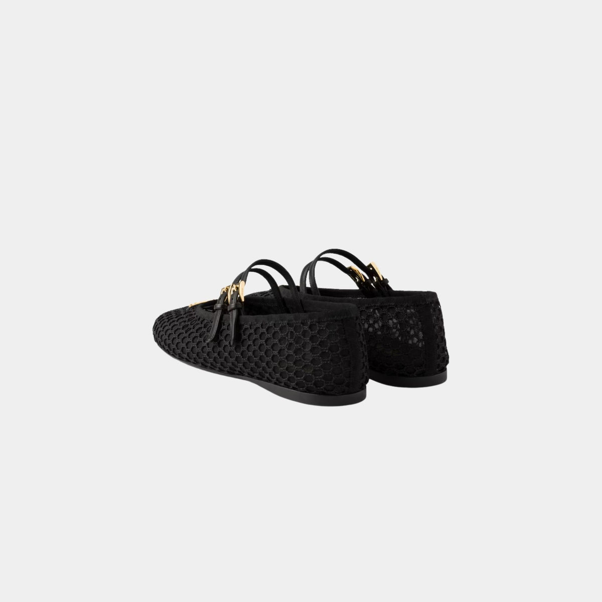 Mesh Fabric Ballerinas