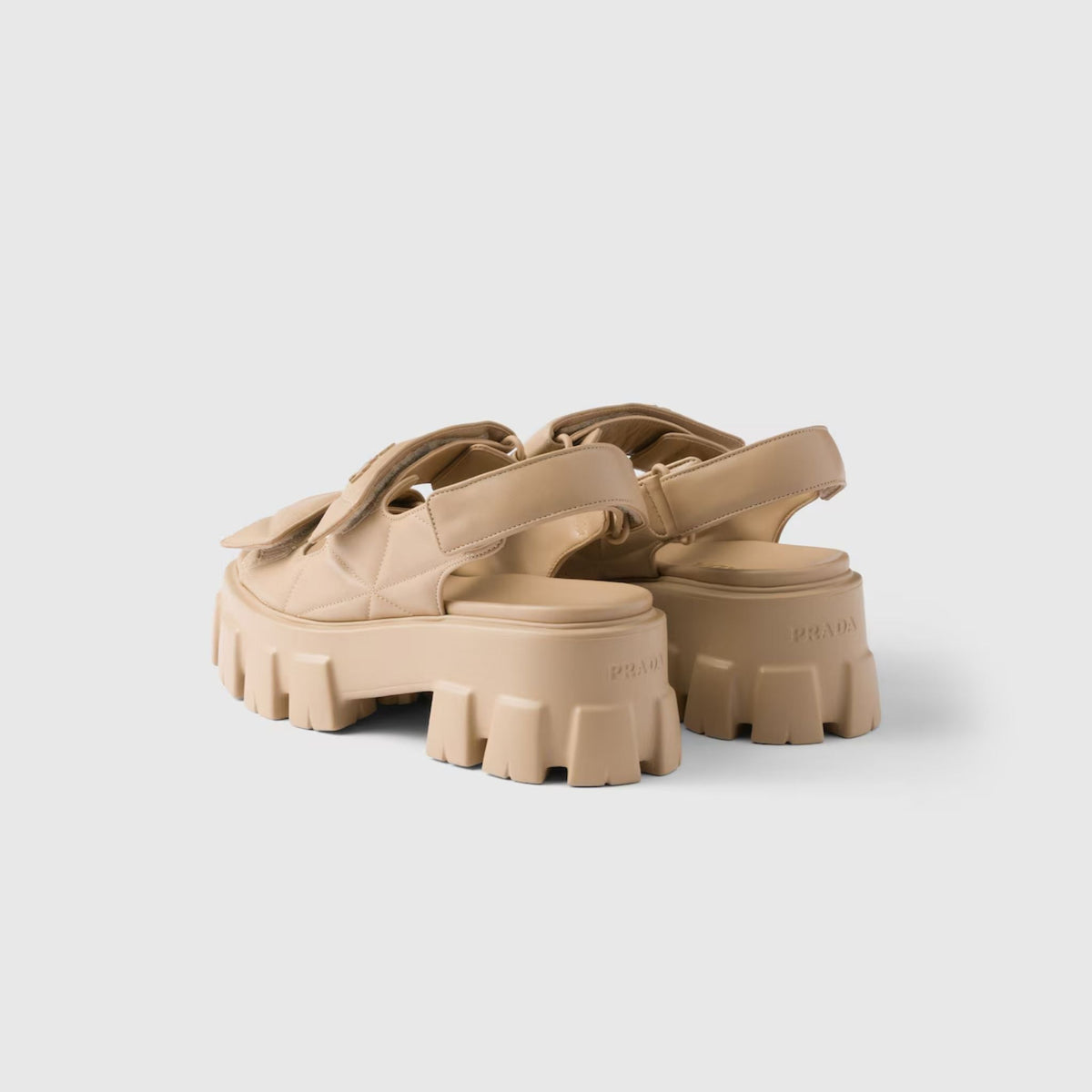 Monolith Nappa Lambskin Leather Sandals
