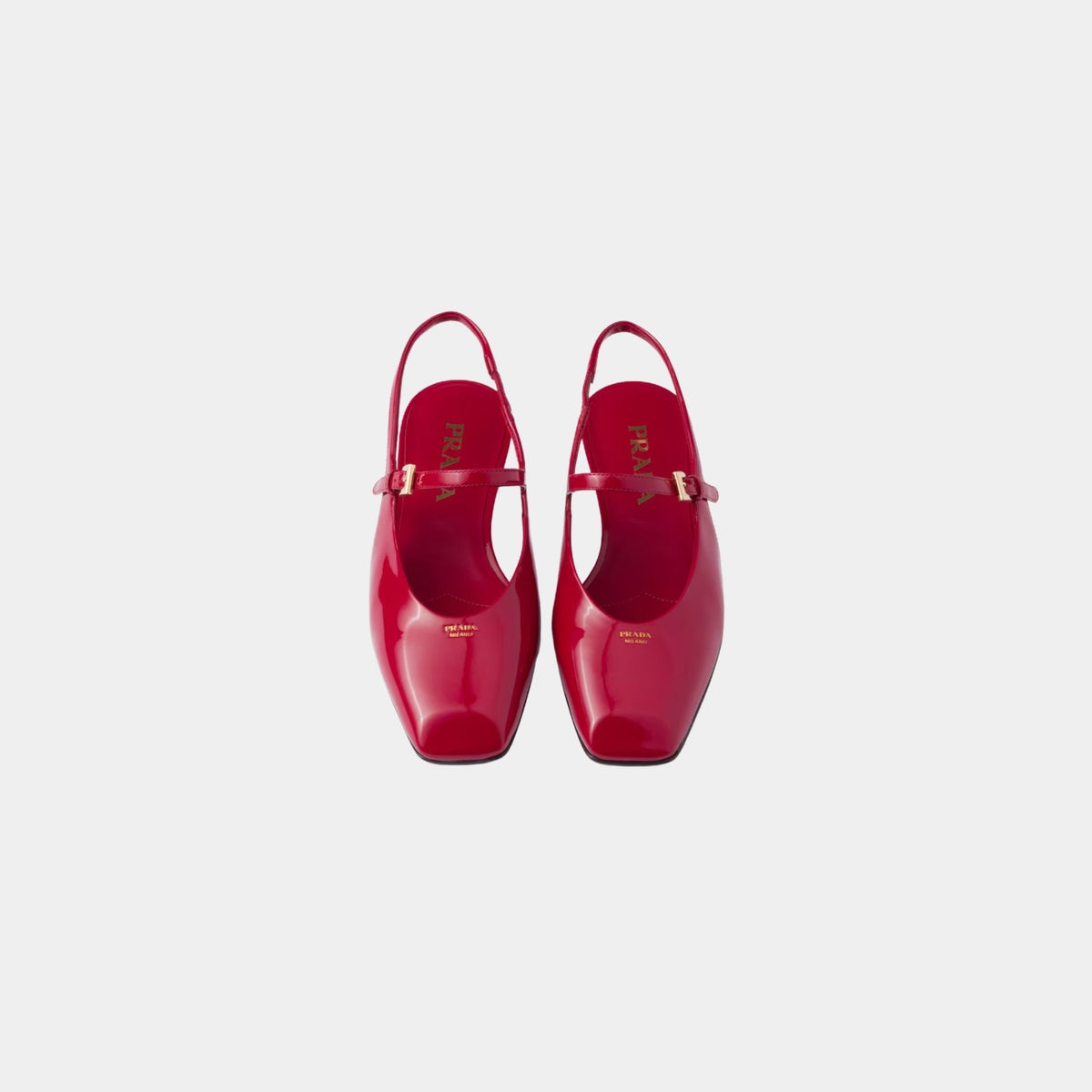 Patent Leather Slingback Ballerinas