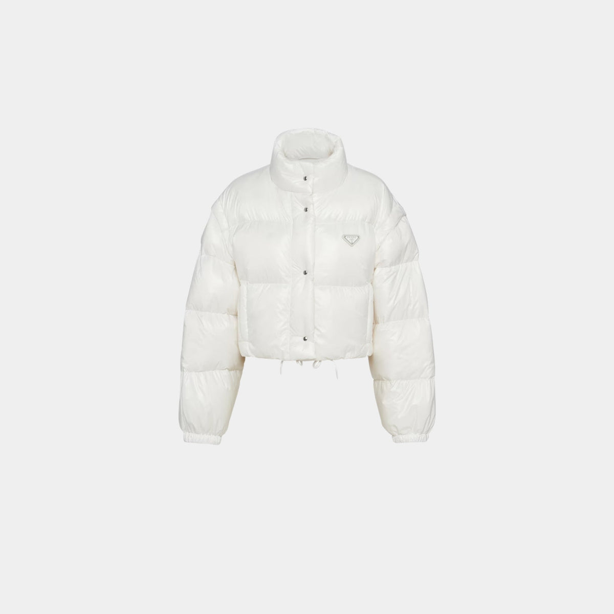 Re-Nylon Cropped Convertible Down Jacket