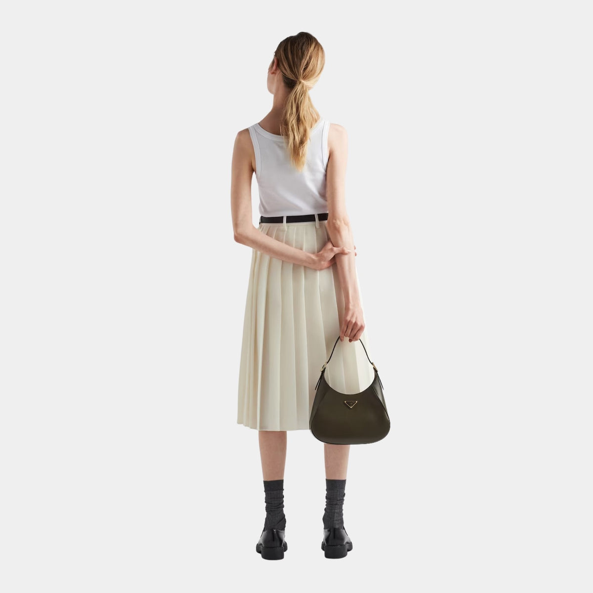 Ribbed Knit Jersey Tank Top