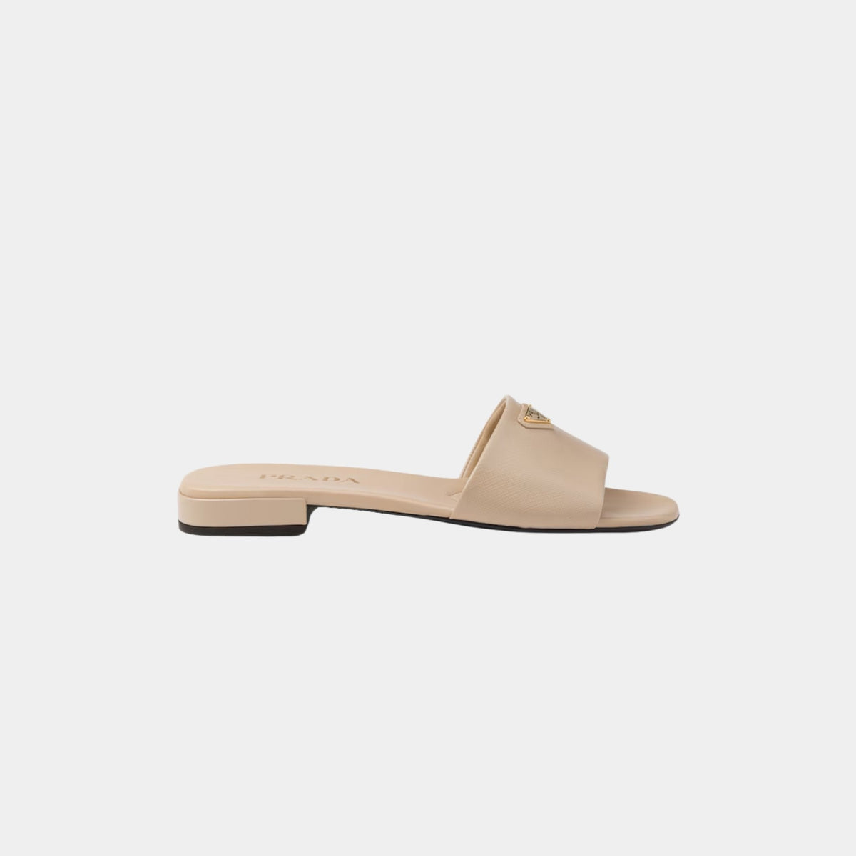 Saffiano Patent Leather Slides