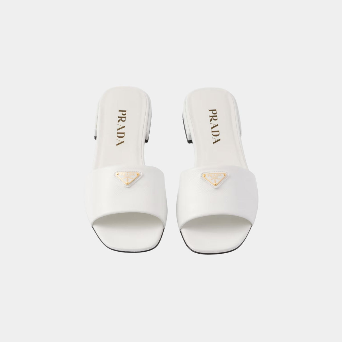 Saffiano Patent Leather Slides