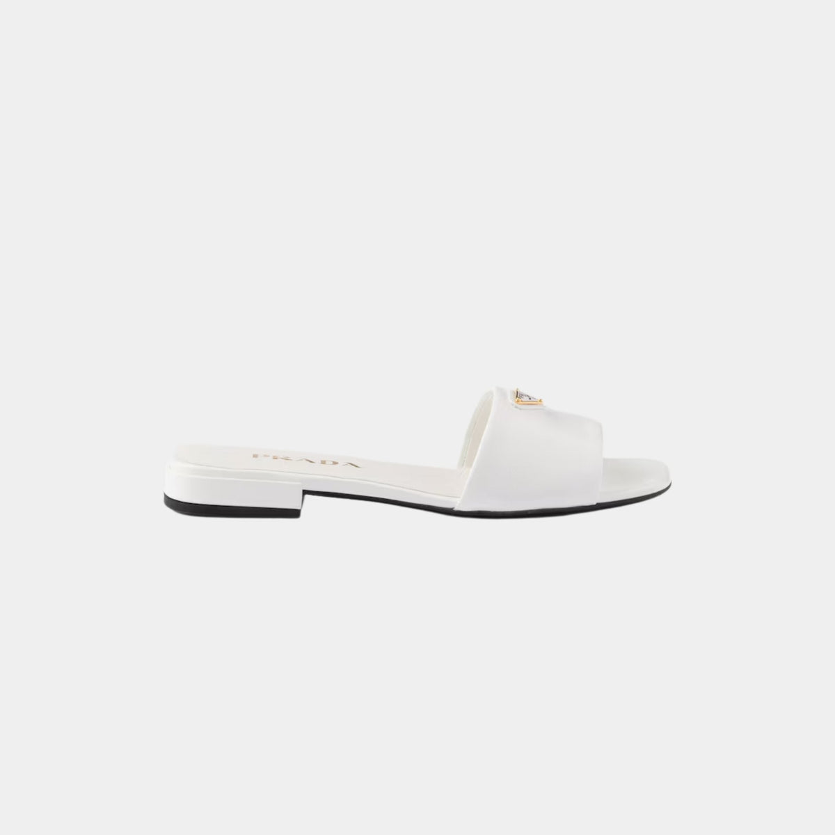 Saffiano Patent Leather Slides