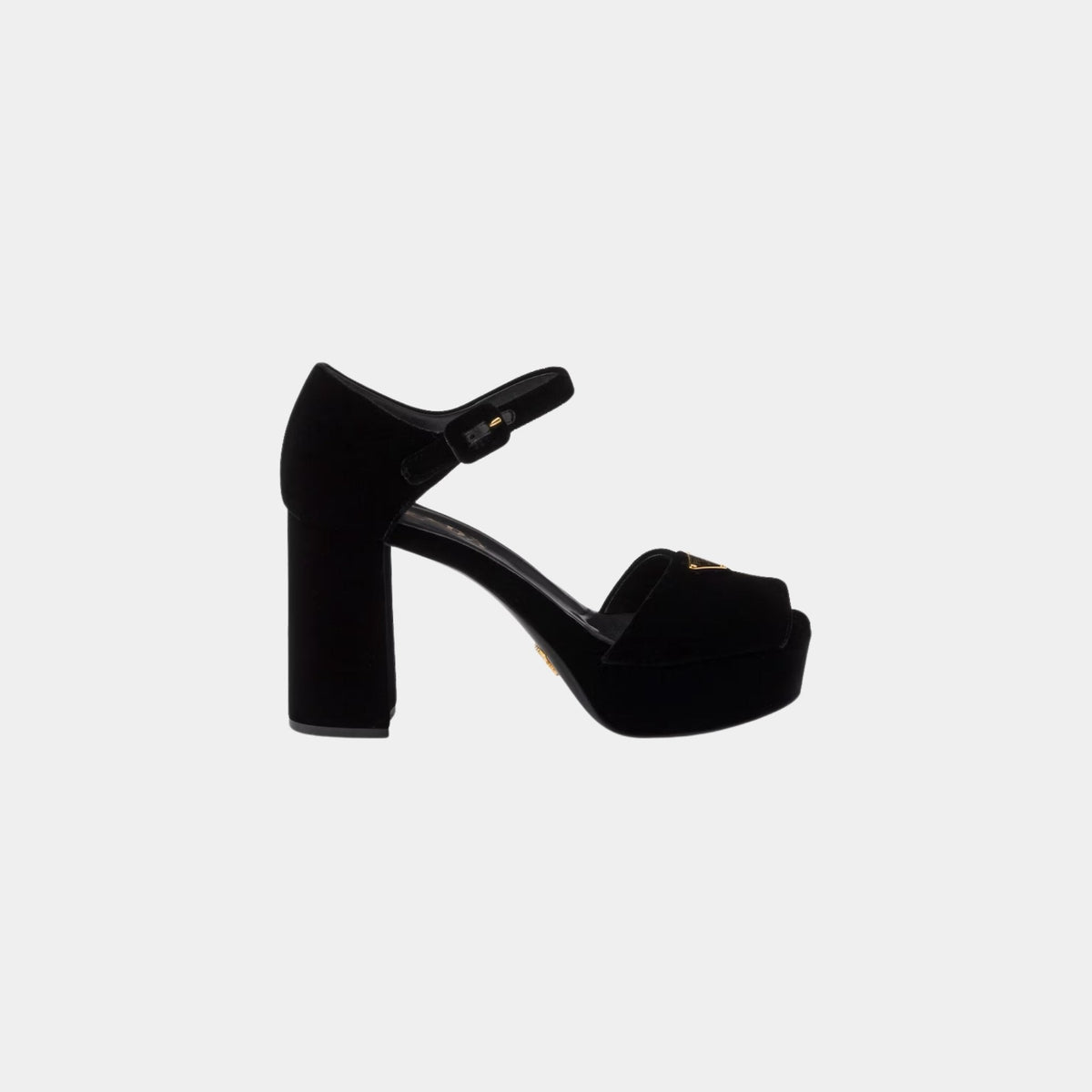 Velvet Platform Sandals