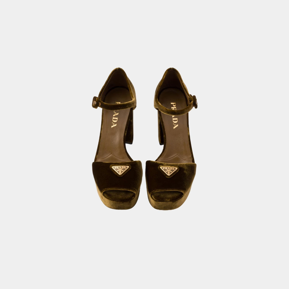 Velvet Platform Sandals