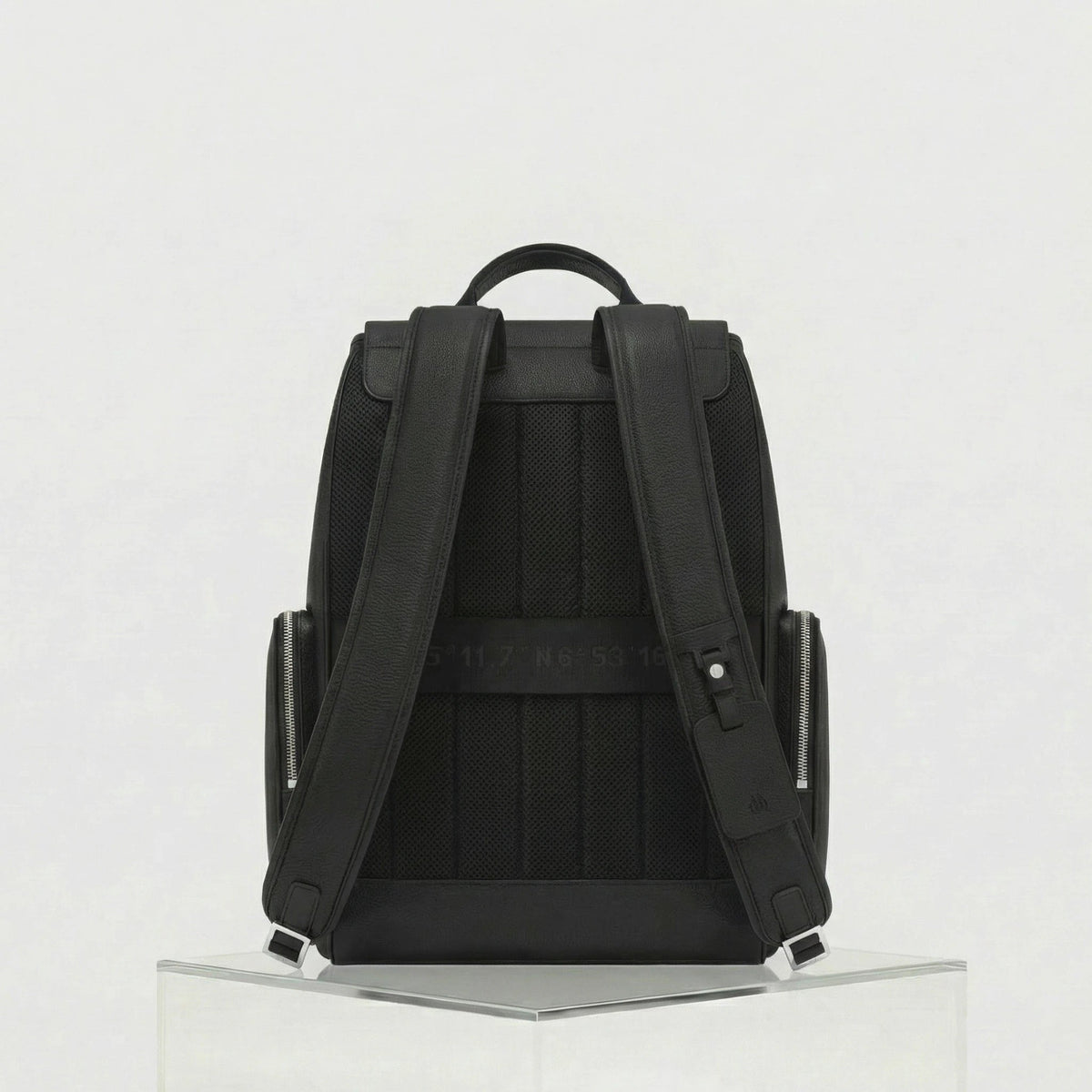 Never Still Leather Flap Backpack Large
