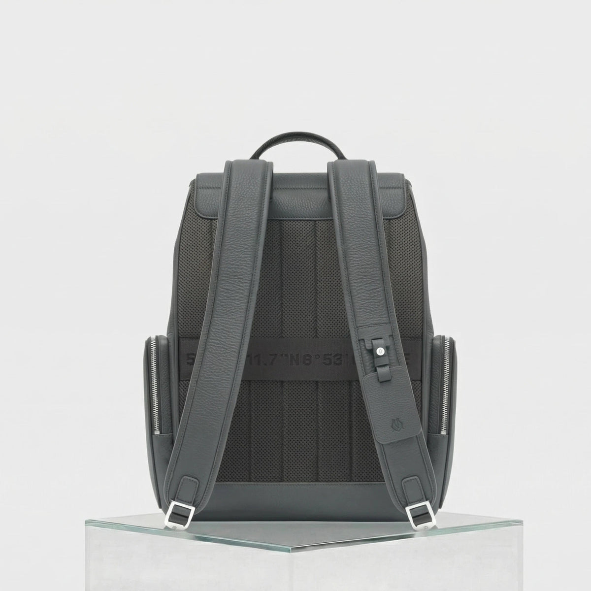 Never Still Leather Flap Backpack Large
