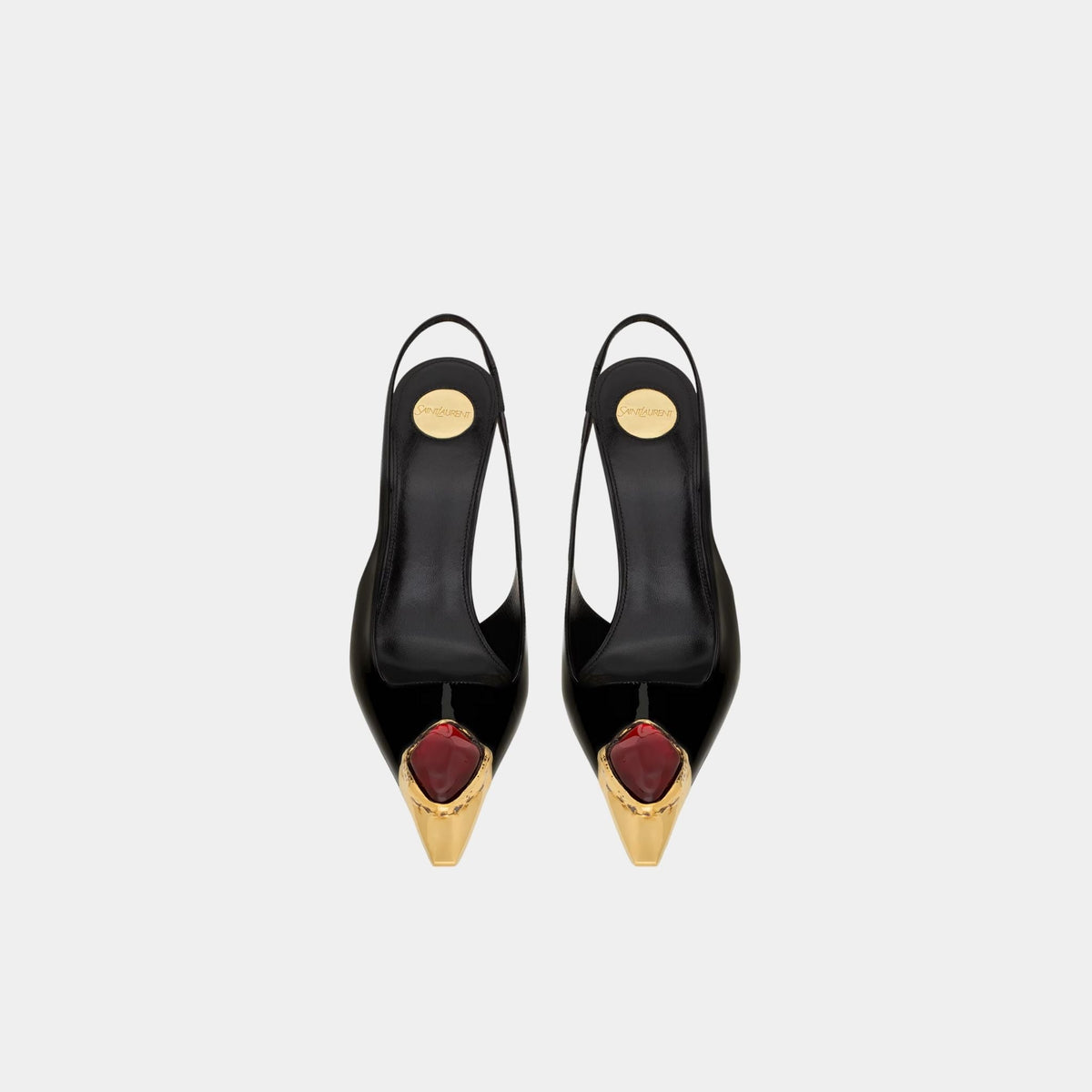 Loulou Patent Leather Slingbacks