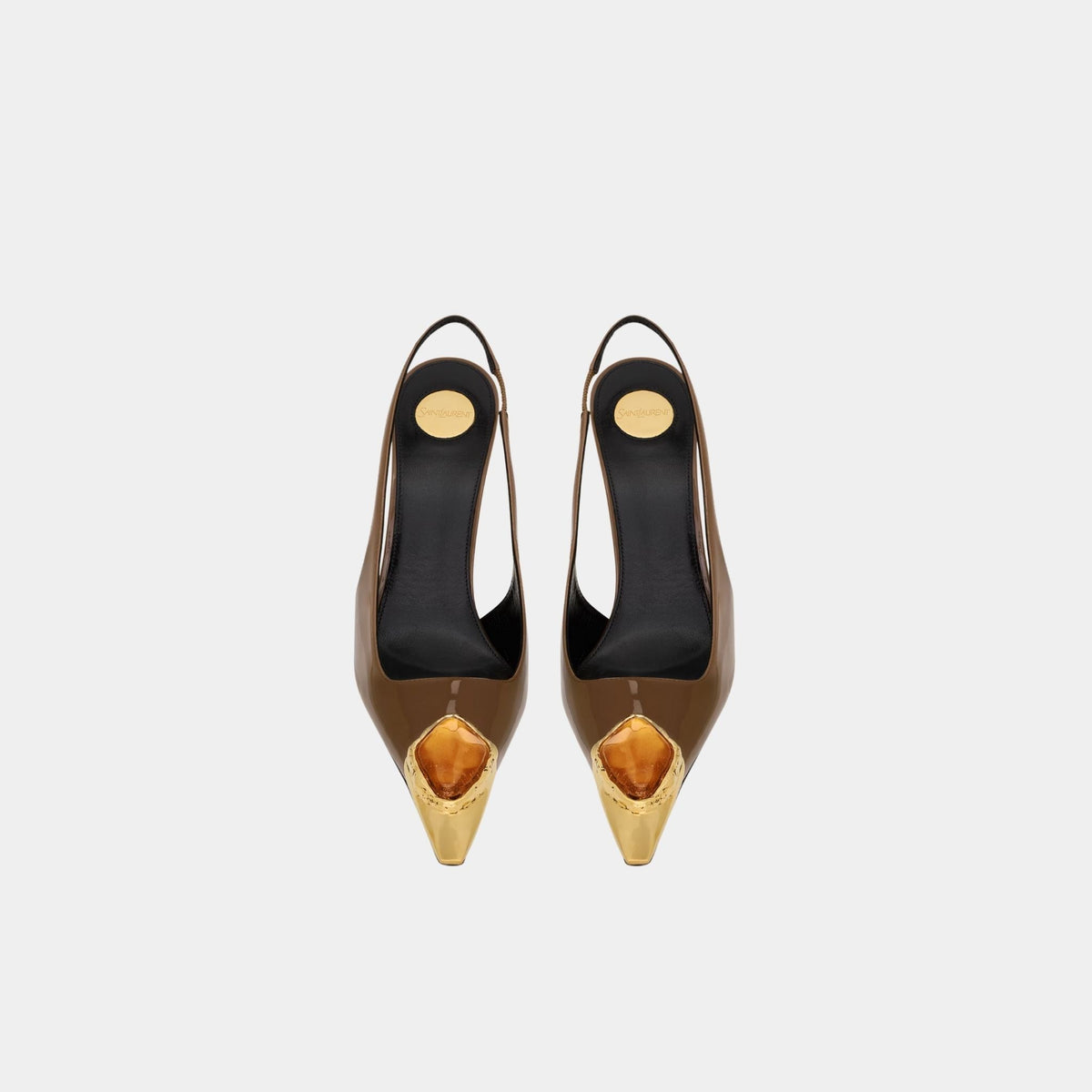 Loulou Patent Leather Slingbacks