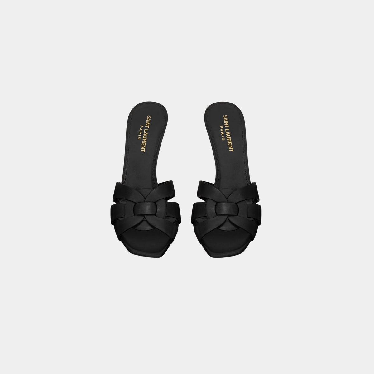 Tribute Heeled Mules In Smooth Leather