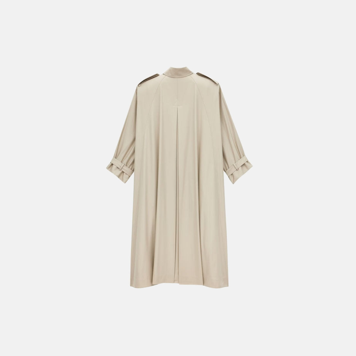 Cape Trench Coat In Cotton Twill