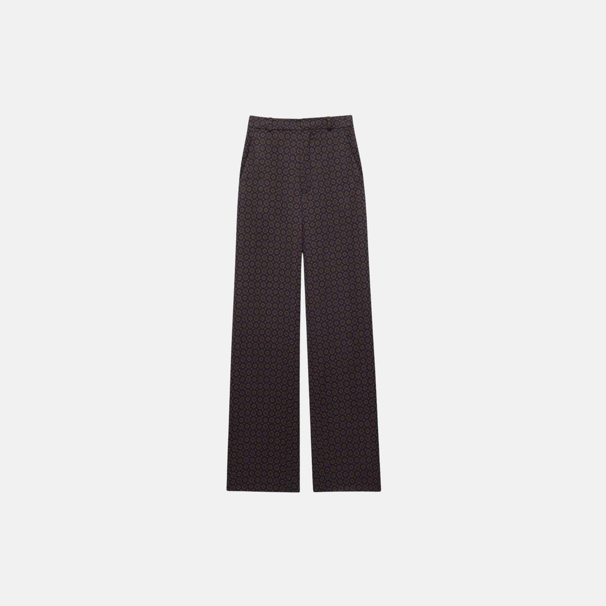 Paisley Pants In Silk Twill
